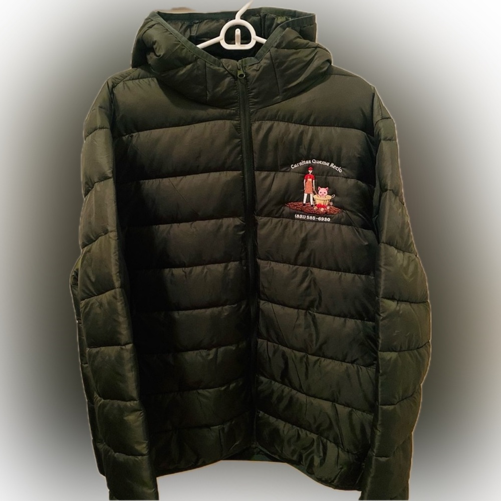 H&M Dark Green Puffer Jacket